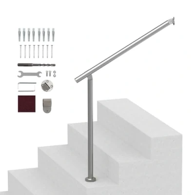 Image de VEVOR Rampe Escalier Main Courante pour Extérieur Porche 80 cm Acier Inoxydable