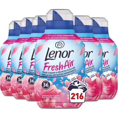 Afbeelding van Lenor Fresh Air Wasverzachter Fleurige Bloesem 6 x 36 Wasbeurten