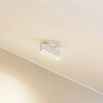 Afbeelding van Lindby LED inbouwlamp Eldrin, wit, lichtpunten, 13,1cm