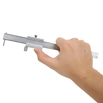 Afbeelding van Markering schuifmaat, schuifmaat van lak, roestvrij staal 0,1 mm voor trackingmeting (0 200 mm)