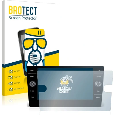 Afbeelding van BROTECT Screenprotector voor Volkswagen T Roc R Line 2022 Discover Media 8&quot; Folie Beschermfolie Beschermglas matte