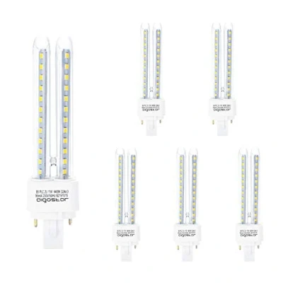 Afbeelding van Aigostar 5 stuks 11 W PLC 2U LED lampen G24d 3, koud wit licht 6500 K, 1070 lumen