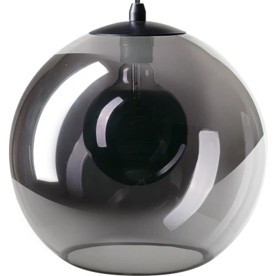 Afbeelding van ETH Hanglamp Orb 30cm Smoke Glass / Zwart