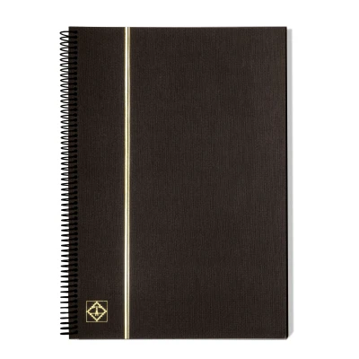 Afbeelding van Leuchtturm Leuchtturm, Droogboek (spiraalband) met 10 bladen Zwart afm: 220x300x20 mm. per st.