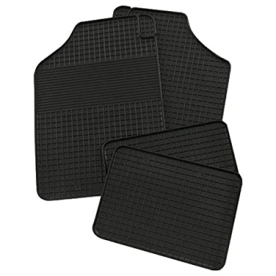 Afbeelding van Petex 97811 Vloermatset Rubber voor en achter 4 zwart