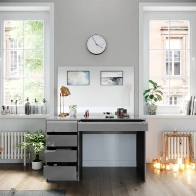 Afbeelding van Vicco Kaptafel Sherry, Grijs, 120 cm