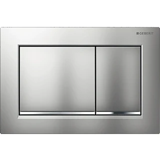 Afbeelding van Geberit Omega30 bedieningsplaat tweeknops mat chroom 115080KN1