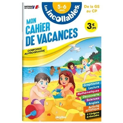 Image de Cahier de vacances 2025 Les incollables Grande Section au CP 5/6 ans