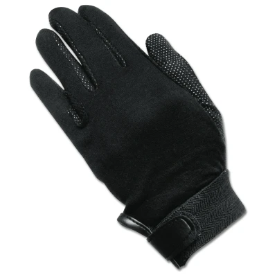 Afbeelding van Elt Knit Cotton Gloves Picot Ruiteraccessoires Zwart Large