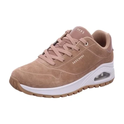 Afbeelding van Skechers Uno Rugged dames sneaker Cognac Maat 36