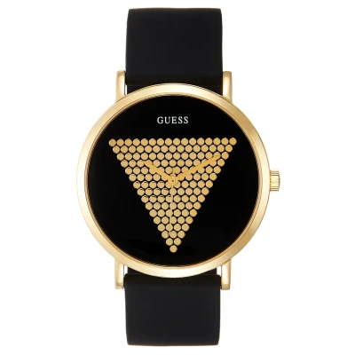 Afbeelding van Guess Trend Horloge goldcoloured/black, Maat: One Size, Gold coloured/black