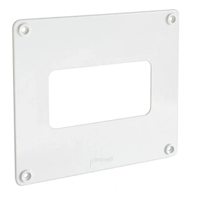 Afbeelding van La Ventilazione CF1916126B gatafdekking van ABS, voor rechthoekige buizen, 150 x 70 120 60 mm, wit