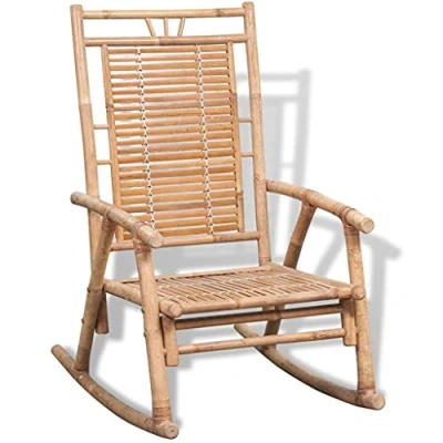 Image de vidaXL Chaise à bascule en bambou41894