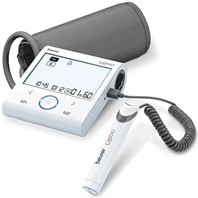 Afbeelding van Beurer BM 96 ECG Bloeddrukmeter bovenarm functie AFIB detectie Bluetooth® App: Healthmanager Pro Rapport voor dokter 5 jaar garantie