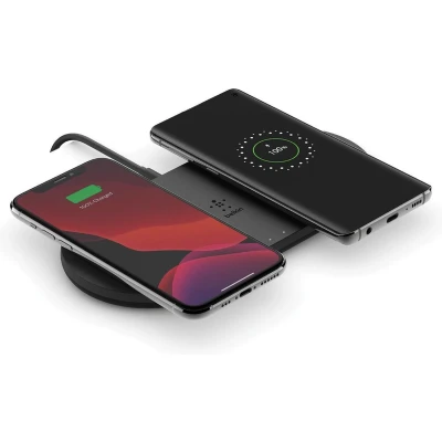 Afbeelding van Belkin 2x 10W Dual Wireless Charging Pad zwart WIZ002VFBK