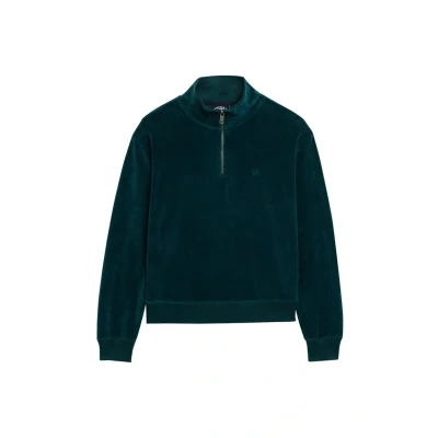 Afbeelding van Superdry HALF ZIP Sweater, Dames, Maat: 42, Dark pine green