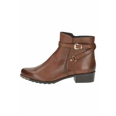 Afbeelding van Caprice Elegante Airmot Korte laarzen, Dames, Maat: 36, Cognac nappa Leer