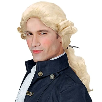 Afbeelding van Widmann Pruik Graaf Nelson Blond Carnavalskleding Verkleedkleding