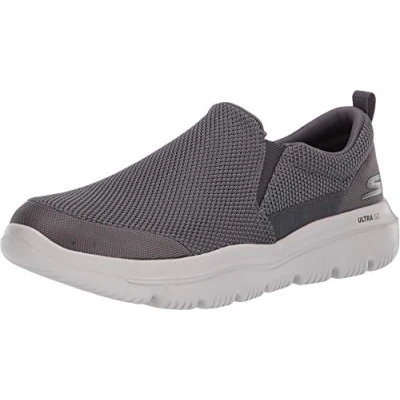 Afbeelding van Skechers Go Walk Evolution ultra impec slip voor heren, Charcoal Textiel
