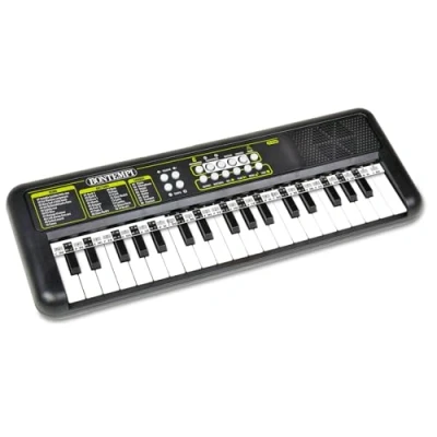 Afbeelding van Bontempi KeyRhythm Numeriek toetsenbord met 37 toetsen, 1,5 cm pitch hoofdtelefoonaansluiting, pentagracmata band, metronoom en transposer, 42,4 x 15,2 4,7