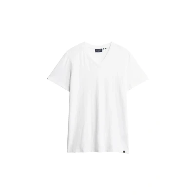 Afbeelding van Superdry Vneck SLUB Short Sleeve Tshirt basic, Heren, Maat: XXL, Optic