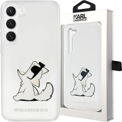 Afbeelding van Karl Lagerfeld KLHCS23MCFNRC S23+ S916 koffer transparante hardcase Choupette Fun