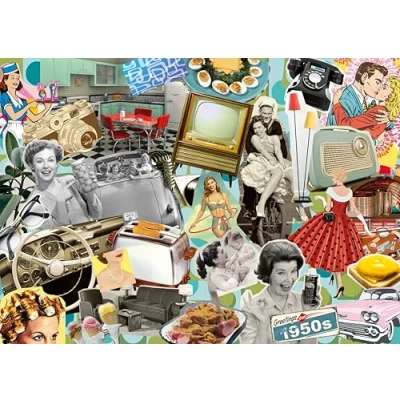 Afbeelding van Legpuzzel De Jaren 50, 1000st.