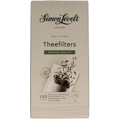 Afbeelding van Theefilters Papier per glas Simon Lévelt