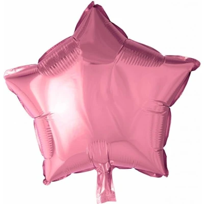 Afbeelding van Folie ballon ster Lichtroze 50cm