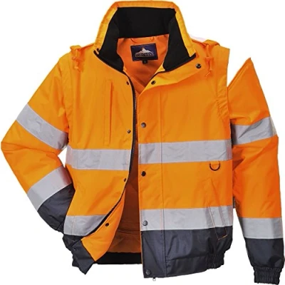 Afbeelding van Portwest HiVis 2 in 1 jas, kleur: oranje, maat: L, C468ORRL