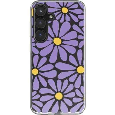 Afbeelding van imoshion hoesje Geschikt voor Samsung Galaxy S24 FE Design Tropical Violet Flowers Connect