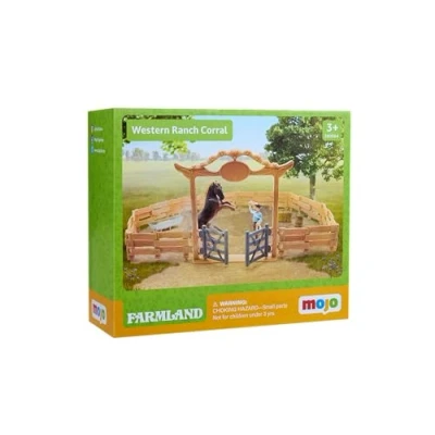 Afbeelding van Mojo Farmland Western Ranch met Paard en Cowboy Speelset 380064
