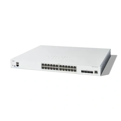 Image de Cisco Catalyst 1300 24XT Commutateur C3 intelligent 24 x 10 Gigabit Ethernet + 4 combo SFP+/RJ 45 Montable sur rack