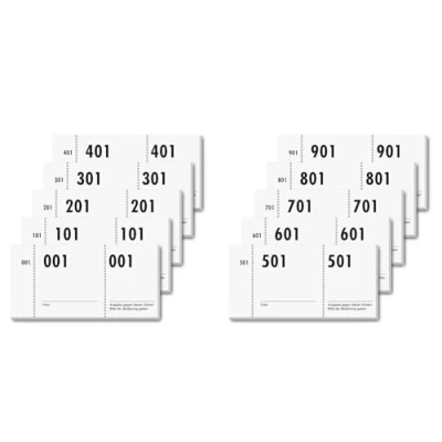 Afbeelding van Sigel nummerblok assorti 10 blok a 100 vel nr 1 t/m 1000 SI GN110