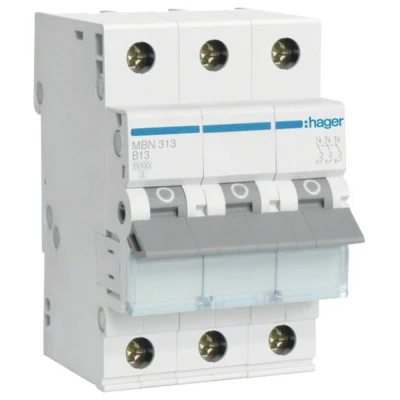 Afbeelding van Hager MBN313 Zekeringautomaat 3 polig 13 A 400 V