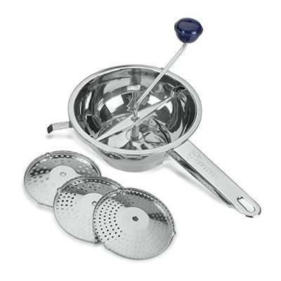 Afbeelding van Tomado Metaltex Passeerzeef / roerzeef draaizeef passe vite 20cm incl. 3 roosters roestvrijstaal
