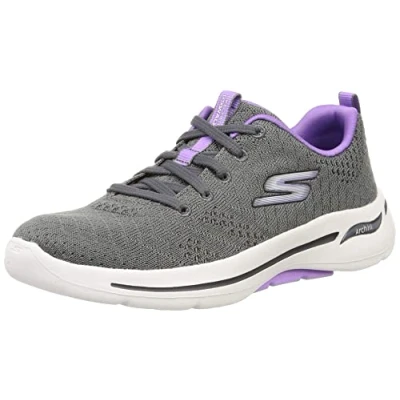 Afbeelding van Skechers GO WALK Arch Fit, damessneakers, grijs.