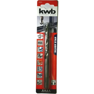 Afbeelding van kwb 206620 HSS Metaal spiraalboor 12 mm Gezamenlijke lengte 151 DIN 338 Cilinderschacht 1 stuk(s)