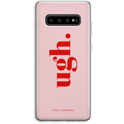 Afbeelding van Case Company® hoesje geschikt voor Samsung Galaxy S10 Plus Ugh Soft Cover Telefoonhoesje Bescherming aan alle Kanten en Schermrand
