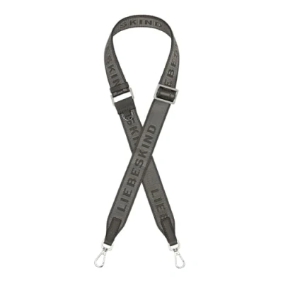 Afbeelding van LIEBESKIND BERLIN Schouderriem Accessoires voor tassen Small Webbing Shoulder Strap Dark Grigio Donkergrijs