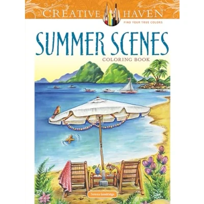 Afbeelding van Creative Haven Summer Scenes Coloring Book