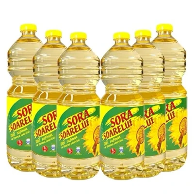 Afbeelding van Zonnebloemolie 1 liter 6 x voordeelverpakking frituurolie