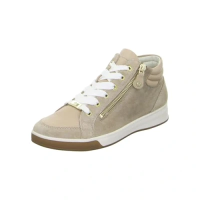 Afbeelding van ara Sneakers hoog sand, Dames, Maat: 41.5, Sand Nubukleer