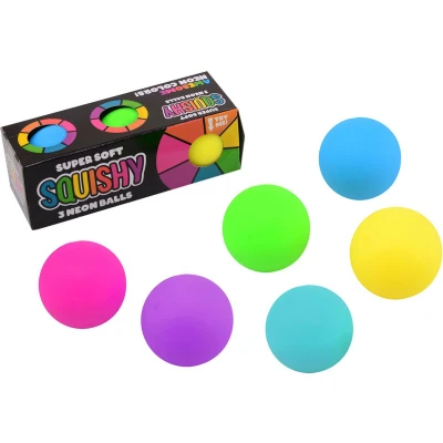 Afbeelding van Neon Squeeze Bal, 3st.