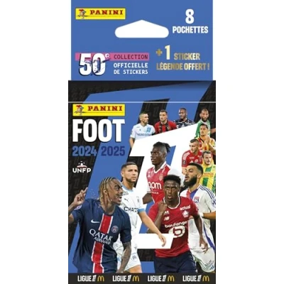 Afbeelding van Panini Foot 2024 2025 Ligue 1 McDonald&#039;s 8 hoezen + sticker gelimiteerde editie, 004842KBF8