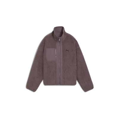 Afbeelding van Puma Wendbare Fleecejas, Dames, Maat: Large, Raisin