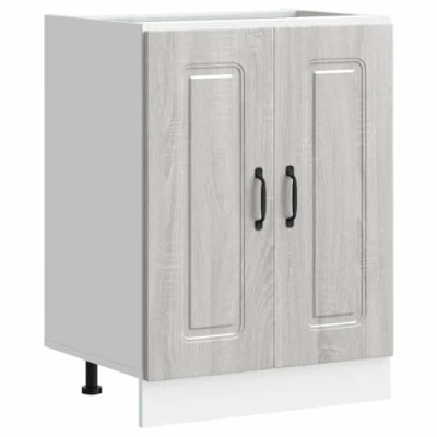 Afbeelding van vidaXL Spoelbakonderkast Kalmar 60x46x81,5cm bewerkt hout grijs sonoma