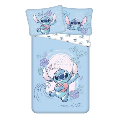 Afbeelding van Lilo en Stitch dekbedovertrek Wave 140 x 200 cm 70 90 katoen