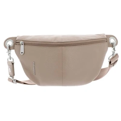 Afbeelding van MANDARINA DUCK Leren Gordeltas Schoudertas Mellow Leather Bum Bag Warm Taupe