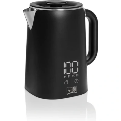 Afbeelding van FRITEL WK 2595 Waterkoker Heetwaterkoker / Elektrische snelkoker Touch display Antislipvoet Keep Warm functie Zwart mat